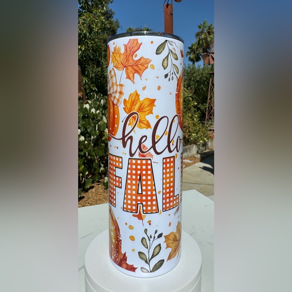 Hello fall tumbler 20oz